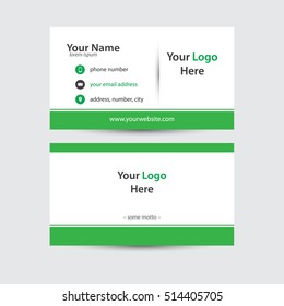 Modern And Creative Design Of Business Card. Clean Business Card Template. Vector Illustration