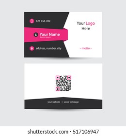 Modern And Creative Design Of Business Card. Clean Business Card Template. Vector Illustration