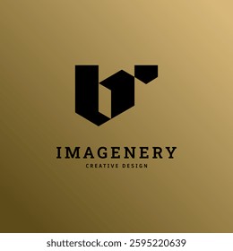 Modern Creative Design Logo with Letter "B" A sleek and modern creative design logo featuring a bold letter "N" with a geometric and minimalistic style. 