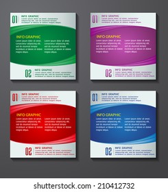 modern creative design text box template for website, graphic, icon, number