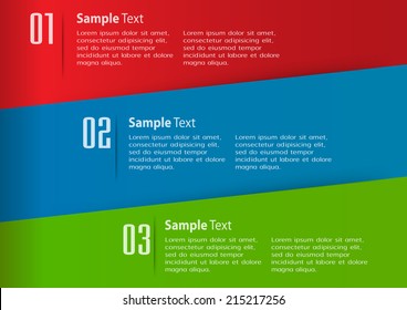 modern creative design text box template for website, graphic. numbers.