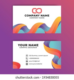 Modern Creative Design Vector Clean Business Card Template