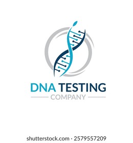 Modern and creative DNA logo designs symbolize science, genetics, and innovation. It is ideal for biotech, healthcare, and research brands. Available in high-quality, customizable formats.