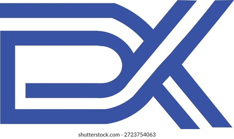 Logotipo moderno del monograma de Creative DX