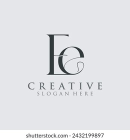 Modern Creative EE Logo Design. Icon Initial Based Monogram and Letters in Luxury Vector.