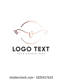 Modern creative elegant and charming letter type V  logo template, Vector logo for business and company identity 
