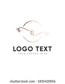 Modern creative elegant and charming letter type A  logo template, Vector logo for business and company identity 