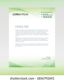 Modern Creative Elegant corporate, Company letterhead, Pad template vector design