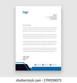 Diseño vectorial de plantilla de membrete corporativo elegante y moderno