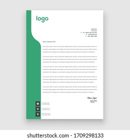 Modern Creative Elegant corporate letterhead template vector design