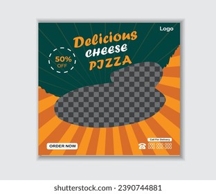 Modern, Creative and Elegant Food Social Media Post Design.