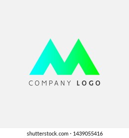 Modern creative elegant luxurious artistic initial M letter icon logo