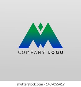 Modern creative elegant luxurious artistic initial M letter icon logo