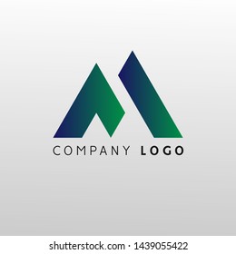 Modern creative elegant luxurious artistic initial M letter icon logo