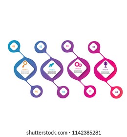 modern creative element timeline infographic template element for workflow,process,presentation with modern color timeline concept design vector