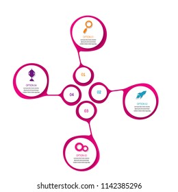 modern creative element timeline infographic template element for workflow,process,presentation with modern color timeline concept design vector