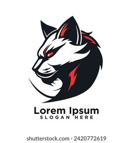 Modern Creative Esport vector Cat Modern Logo art design drawing