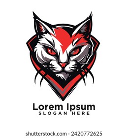 Modern Creative Esport vector Cat Modern Logo art design drawing