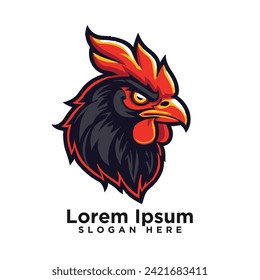 Modern Creative Esport vector Chicken Modern Logo art design drawing