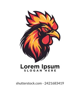 Modernes Design für kreatives Esport, Vektorhühnchen Modernes Logo