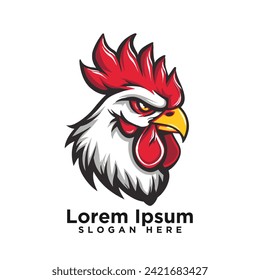 Modernes Design für kreatives Esport, Vektorhühnchen Modernes Logo