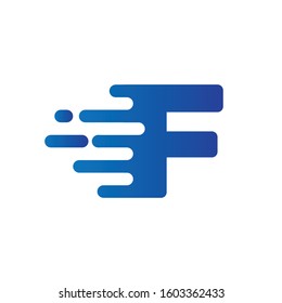 Modern creative F letter logo emblem