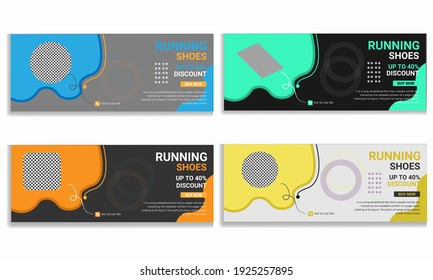 Modern creative facebook cover banner for sale promotion. 