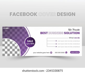 Modern and creative Facebook cover template web banner design for social media Post vector design. Corporate business social media design Facebook cover template.