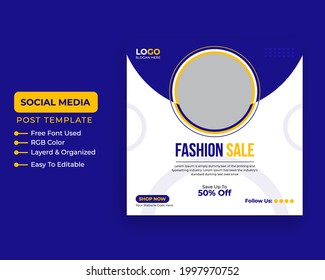 Modern And Creative Fashion sale banner,Web banner template,social media timeline cover banner