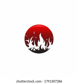 Modern and creative fire flame logo vector stock illustration