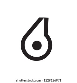 Modern Creative Flar 6 Number Letter Logo