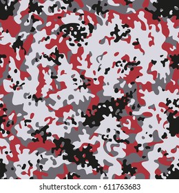 Modern Creative Flectarn Camouflage seamless patterns. Vector Illustration.