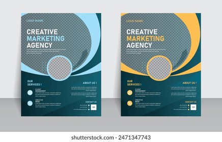 Modern Creative Flyer template design.