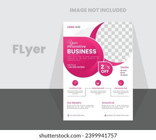 modern creative flyer vector design template.