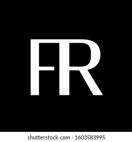 Modern creative F,R letter logo emblem