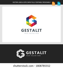 plantilla de diseño de logotipo de letras G moderna y creativa