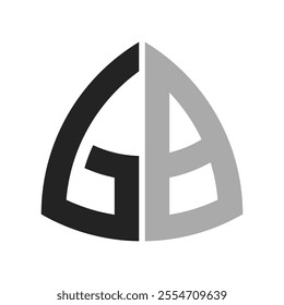 Modern Creative GB Logo Design. Letter GB Icon for any Business and Company