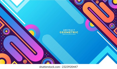 Modern creative geometric background vector