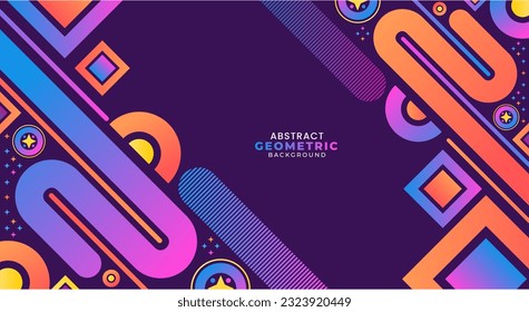 Vector de fondo geométrico creativo moderno