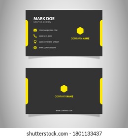 Modern Creative Geometric and Clean Business Card Vector Template.