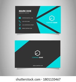 Modern Creative Geometric and Clean Business Card Vector Template.