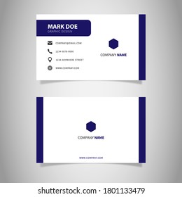 Modern Creative Geometric and Clean Business Card Vector Template.