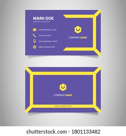 Modern Creative Geometric and Clean Business Card Vector Template.