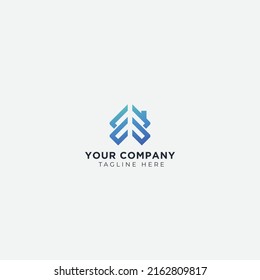 Modern creative geometric shaped LB BL L B logo minimal black and blue home logo