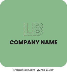 Modern creative geometric shaped LB BL L B artistic minimal black and golden color initial based letter icon logo.LB letter design logo logotype icon concept with serif font and classic elegant style 