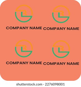 Modern creative geometric shaped LB BL L B artistic minimal black and golden color initial based letter icon logo.