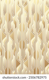 Diseño de patrón geométrico dorado creativo moderno