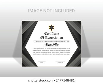 Diseño moderno del buen certificado creativo