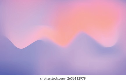 Modern creative gradient background, pastel abstract design vector art with soft blurred pink and purple tones.