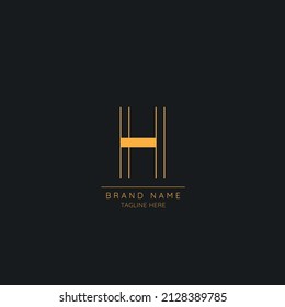 Diseño de logotipo H moderno y creativo, Icono vectorial basado en Minimal Luxury.